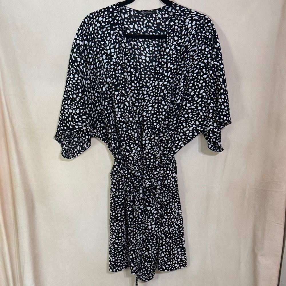Stylish Black and White Romper